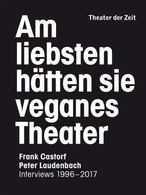 cover image of Am liebsten hätten sie veganes Theater